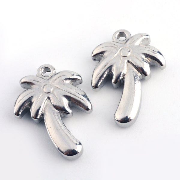 Stainless Steel Palm Tree Charm