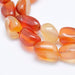 Natural Carnelian Semi-Precious Beads Strands (40cm)