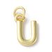 18K Gold Plated Letter Charms: A,B,C,D,E,F,G,H,IJ,K,L,M,N,O,Q,R,S,T,U,V,W,X,Y,Z