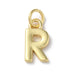 18K Gold Plated Letter Charms: A,B,C,D,E,F,G,H,IJ,K,L,M,N,O,Q,R,S,T,U,V,W,X,Y,Z