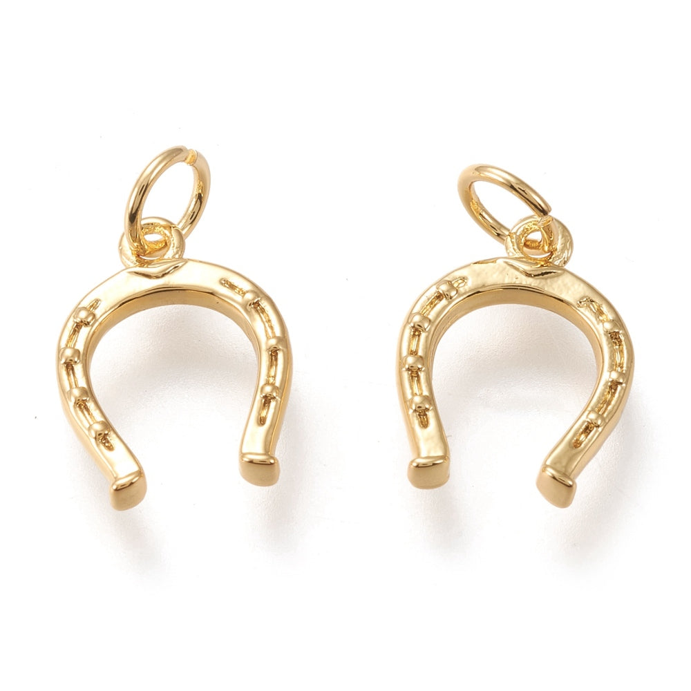 Gold Plated Horseshoe Charm