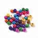 Dyed Natural Wood Beads - 12mm (4mm hole) - Mixed Colour