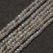 Labradorite Semi-Precious Faceted Beads, Grade AA - 2mm