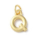 18K Gold Plated Letter Charms: A,B,C,D,E,F,G,H,IJ,K,L,M,N,O,Q,R,S,T,U,V,W,X,Y,Z