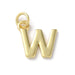 18K Gold Plated Letter Charms: A,B,C,D,E,F,G,H,IJ,K,L,M,N,O,Q,R,S,T,U,V,W,X,Y,Z