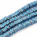 Blue Hematite Square Heishi Beads - 4mm