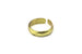 Gold Plated Brass Hammered Ring – Adjustable Design