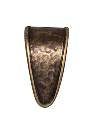 Tierracast Hammertone Pinch Bail - Brass Oxide
