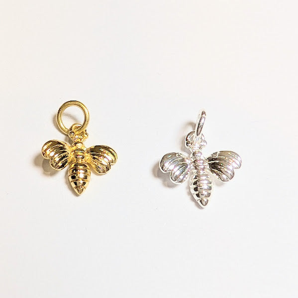 Bumble Bee Charm - Gold & Silver