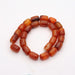 Carnelian Semi-Precious Dyed Barrel Beads