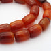 Carnelian Semi-Precious Dyed Barrel Beads