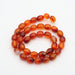 Carnelian Semi-Precious Dyed Oval Beads