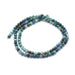 Chrysocolla Semi Precious Faceted Round Beads - 4mm