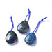 Chrysocolla and Lapis Lazuli Semi-precious Teardrop Pendants