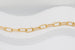 Paperclip Chain by the meter - Gold Vacuum Plated