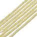 Cubic Zirconia Round Beads, Yellow - 2mm