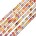 Multi Cubic Zirconia Round Beads - 2mm
