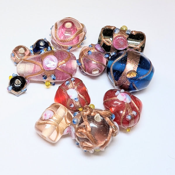 Indian Glass Bead Mix - Bronze