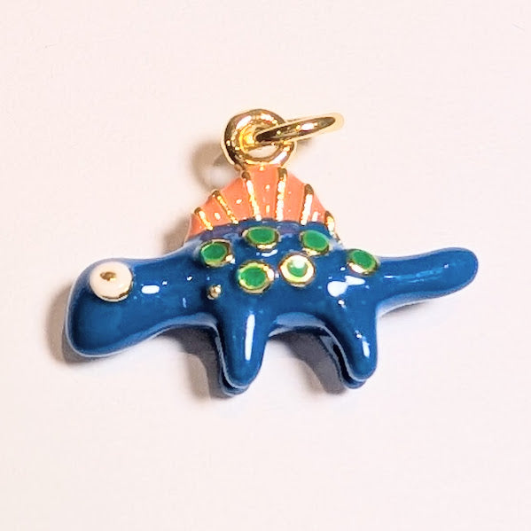 Dinosaur Charm Gold
