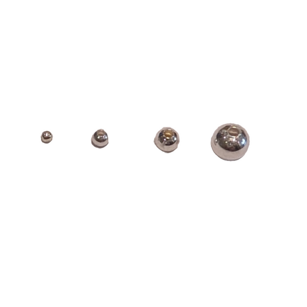 Silver Plated Round Spacer Beads – 2mm, 3mm, 4mm, 6mm