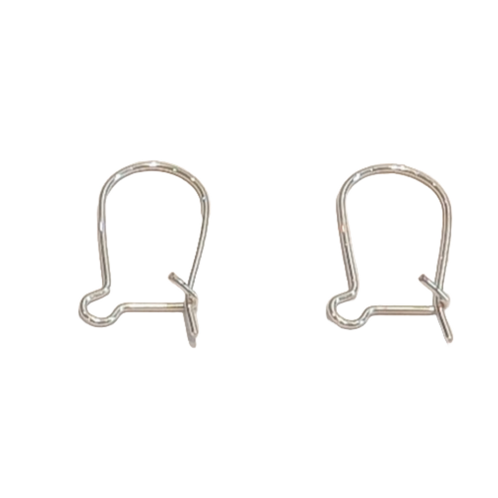 Silver Plated Safety Hook Earwires (5 Pairs)