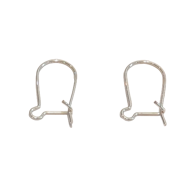 Silver Plated Safety Hook Earwires (5 Pairs)