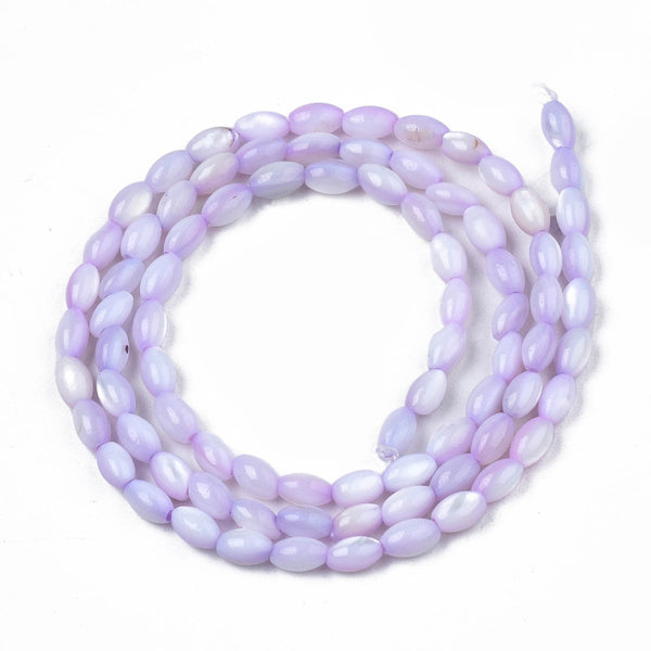 Freshwater Dyed Shell Beads  - Lilac