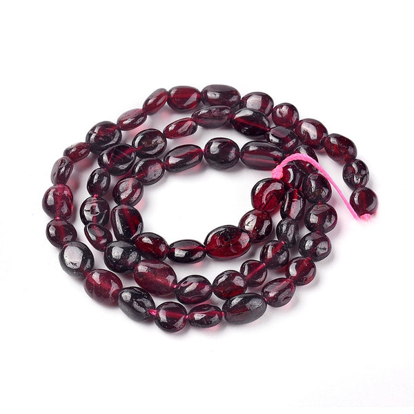 Garnet Semi-Precious Nugget Beads