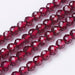 Garnet Semi-Precious Faceted Round Beads - 3mm