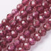 Garnet Semi-Precious Faceted Round Beads, Grade AA - 2mm