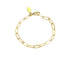 Paperclip Chain Bracelet, Fine, Gold Plated