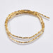 Gold Plated Hematite Faceted Cube Beads - 1.5mm