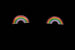 Sterling Silver Rainbow Stud Earring Set
