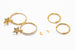 Stud and Hoop Gift Set - Gold Moon and Stars