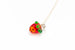 Handmade Glass Strawberry Charm Necklace