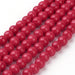 Mashan Jade Semi-Precious Dyed Round Beads - 4mm