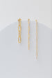 Paperclip Chain Earrings, Chunky, Gold Plated