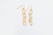 Paperclip Chain Earrings, Fine, Gold Plated