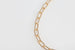 Paperclip Chain Necklace, Chunky, Gold Plated