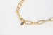 Paperclip Chain Necklace, Chunky, Gold Plated