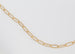 Paperclip Chain Necklace, Medium, Gold Plated