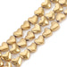 Gold Plated Hematite Heart Beads