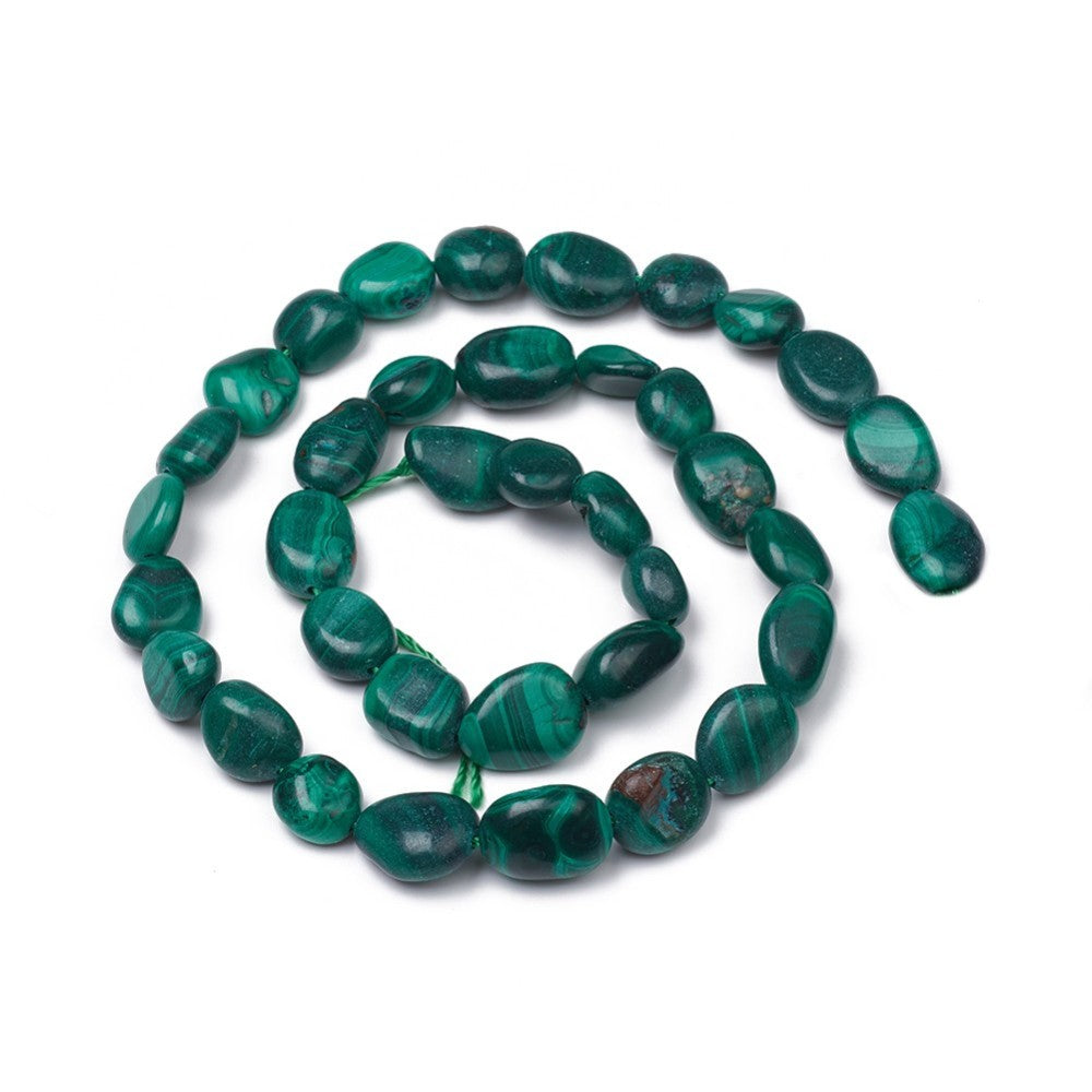 Malachite Semi-Precious Nugget Beads