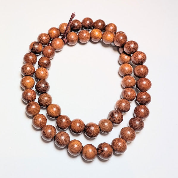 8mm Medium Brown Wood Beads (approx. 50 beads)