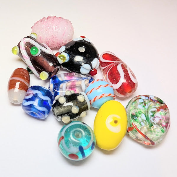 Indian Glass Bead Mix - Large Beads