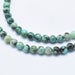 African Turquoise Semi-Precious (Jasper) Round Beads - 4mm