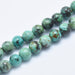 African Turquoise Semi Precious (Jasper) Round Beads - 6mm