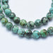 African Turquoise Semi Precious (Jasper) Round Beads - 6mm