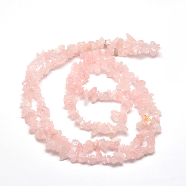 Rose Quartz Semi-precious 'Chip' Beads