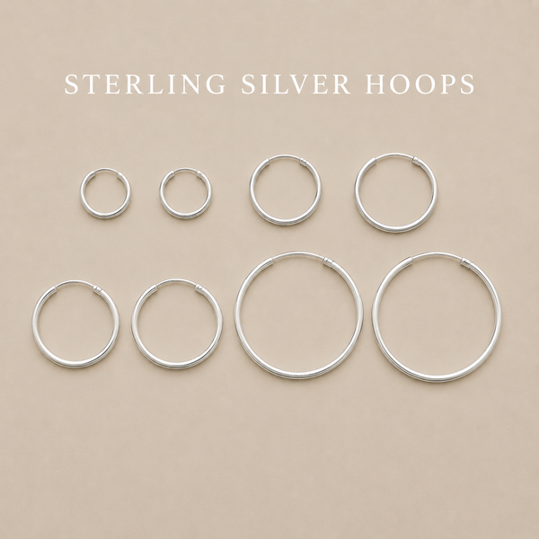 Sterling Silver Hoop Earrings